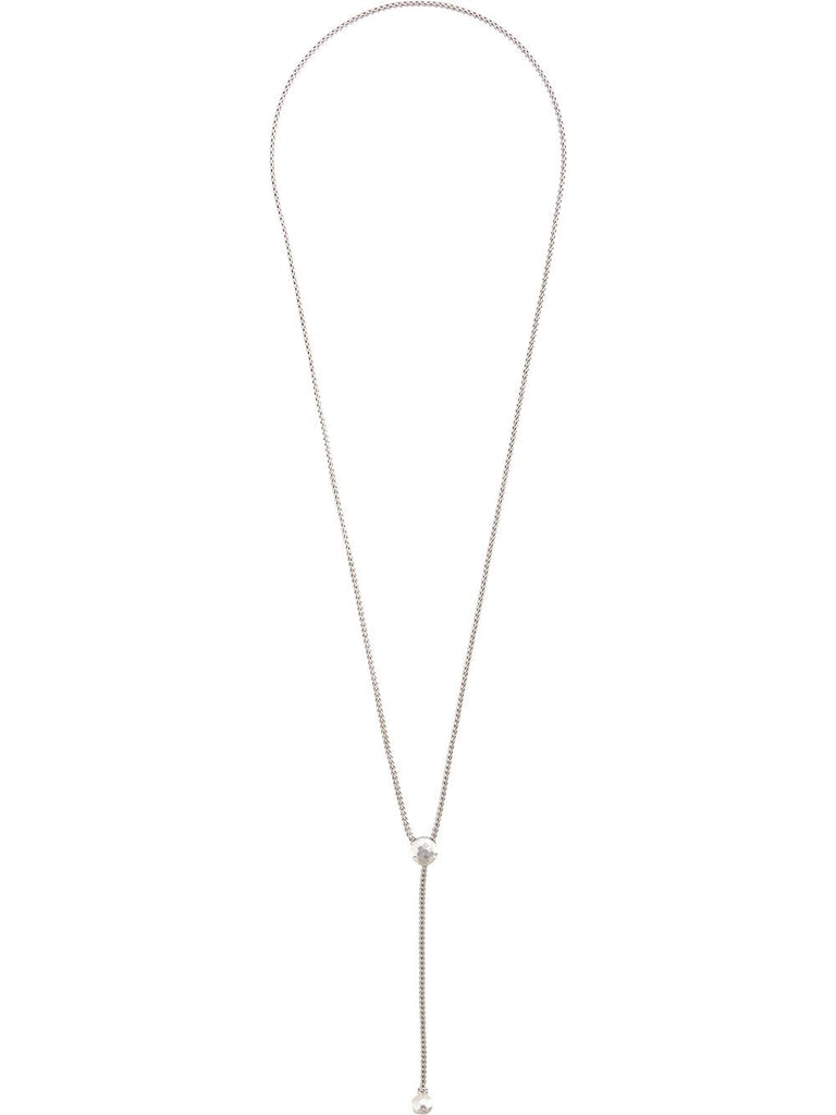 Classic Chain Hammered Drop necklace