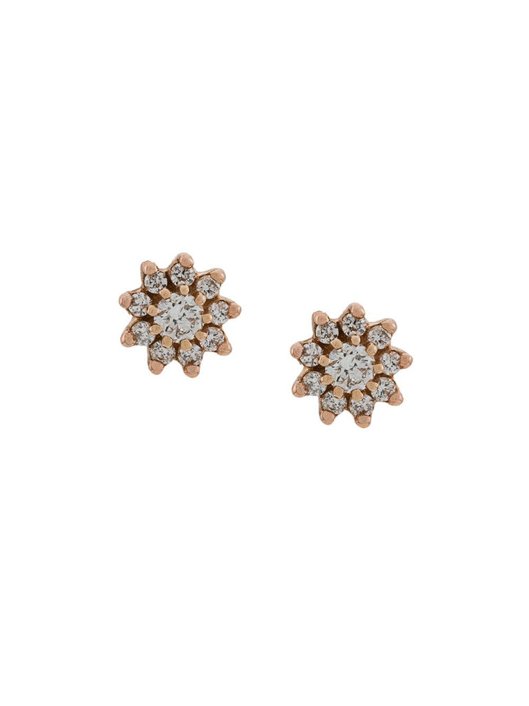 diamond and 14kt rose gold Jennifer Yamina stud earrings