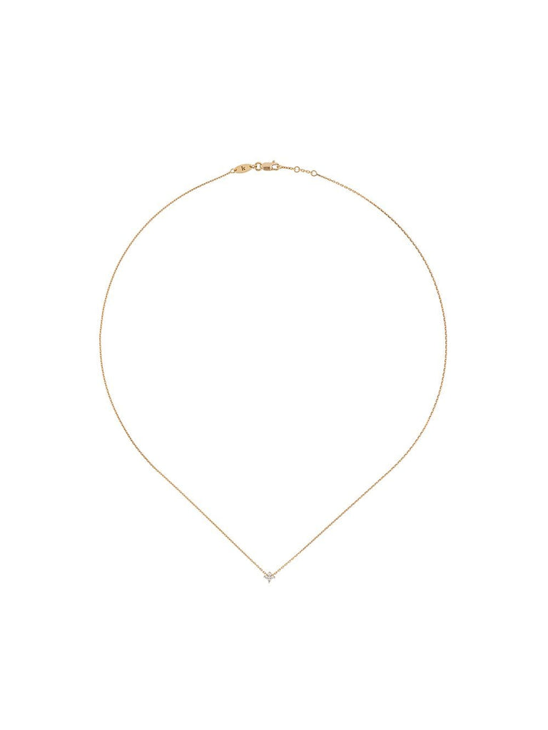 18kt gold and diamond pendant necklace