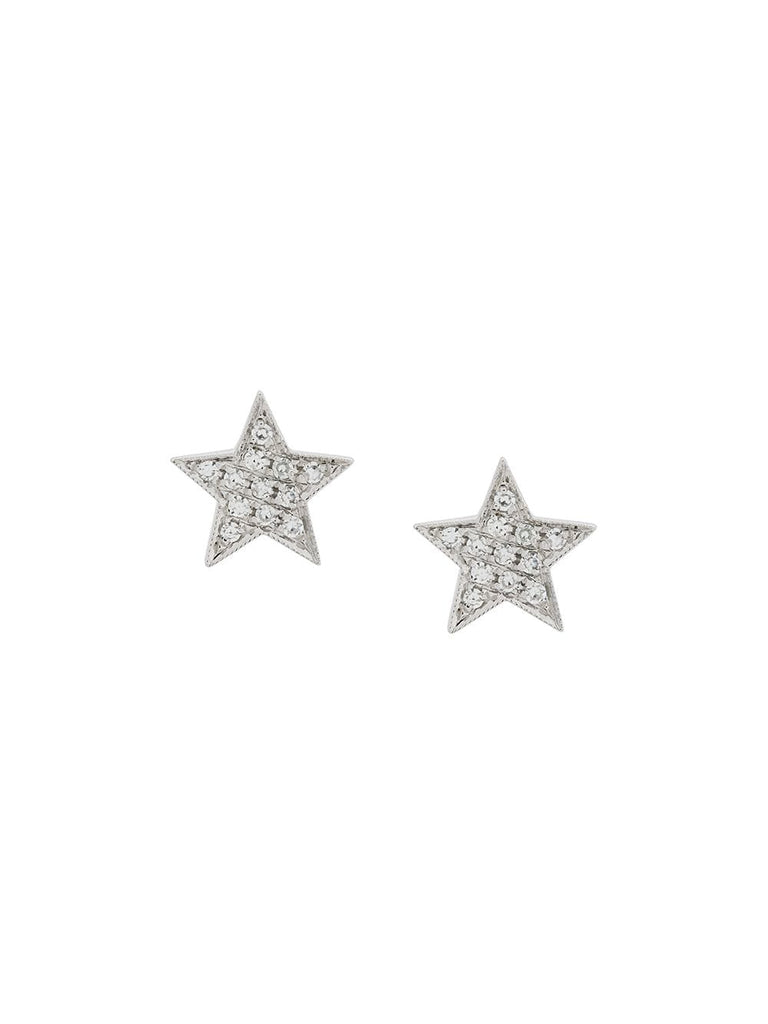 diamond and 14kt white gold Julianne Himiko Star Earrings