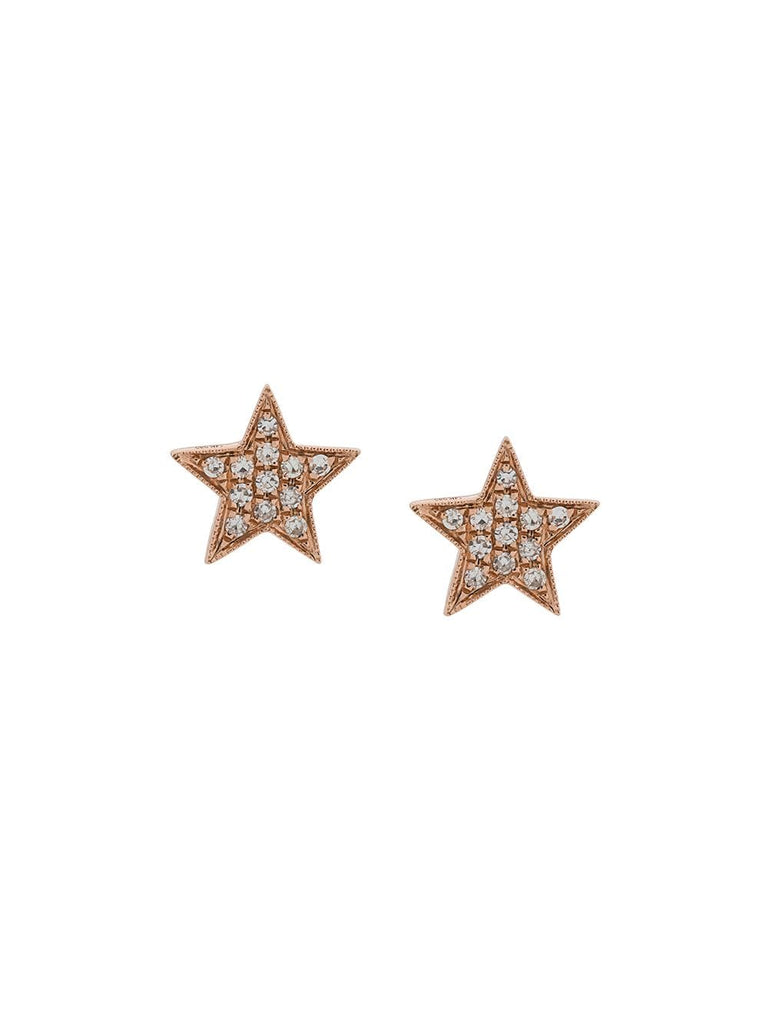 diamond and 14kt rose gold Julianne Himiko Star earrings