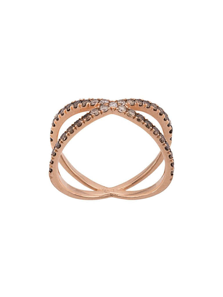 14kt rose gold The Fine Shorty diamond ring