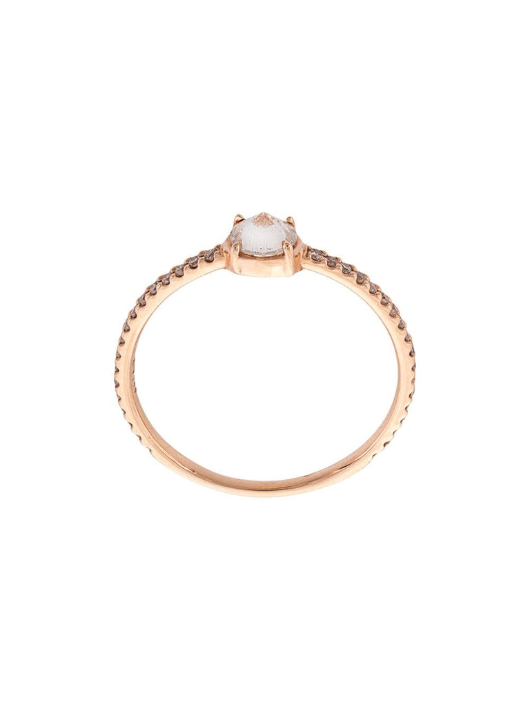 18kt rose gold Solitaire diamond ring