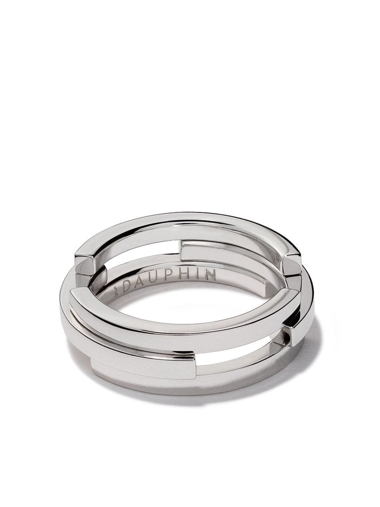 18kt white gold C3V Volume ring