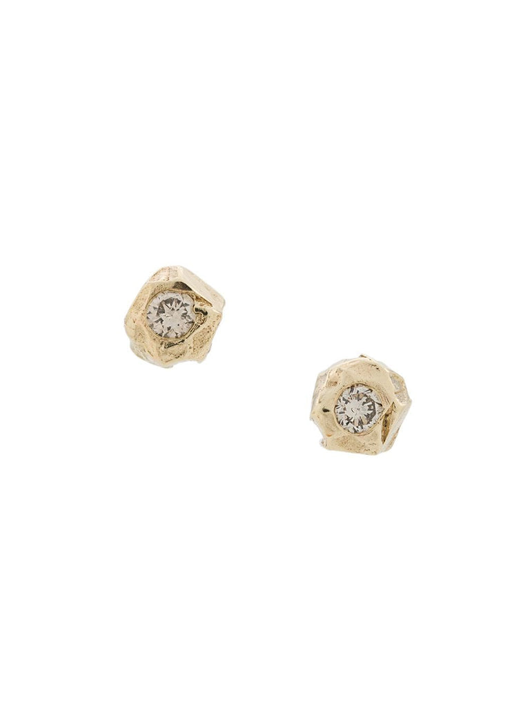 14kt gold VI diamond stud earrings