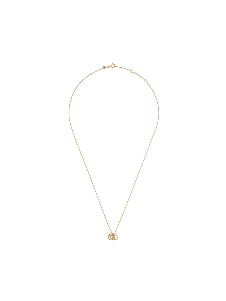 9kt yellow gold mini Trio Nubecita necklace