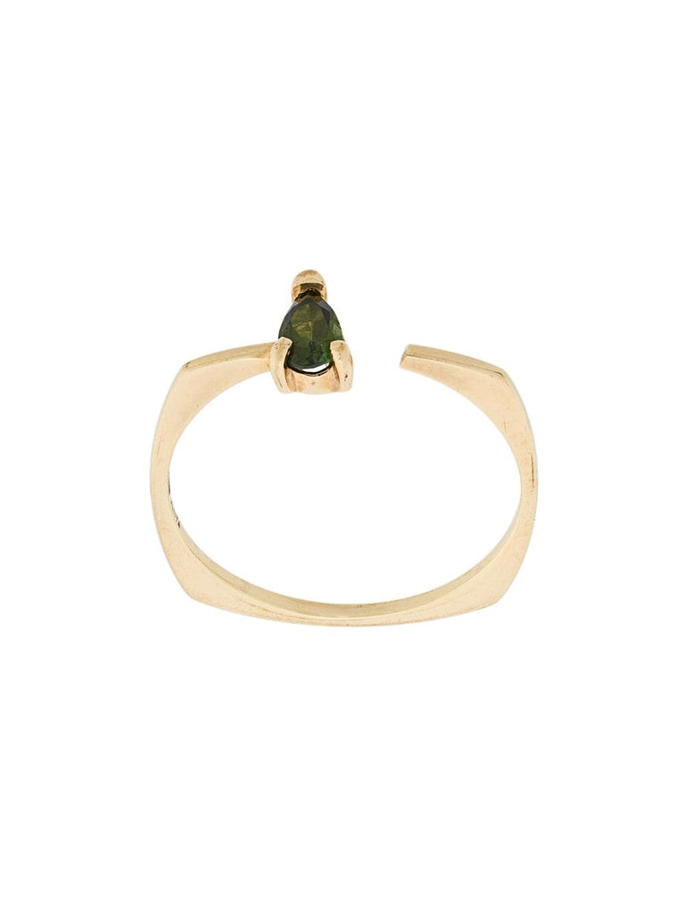 9kt yellow gold Argo Gota tourmaline ring