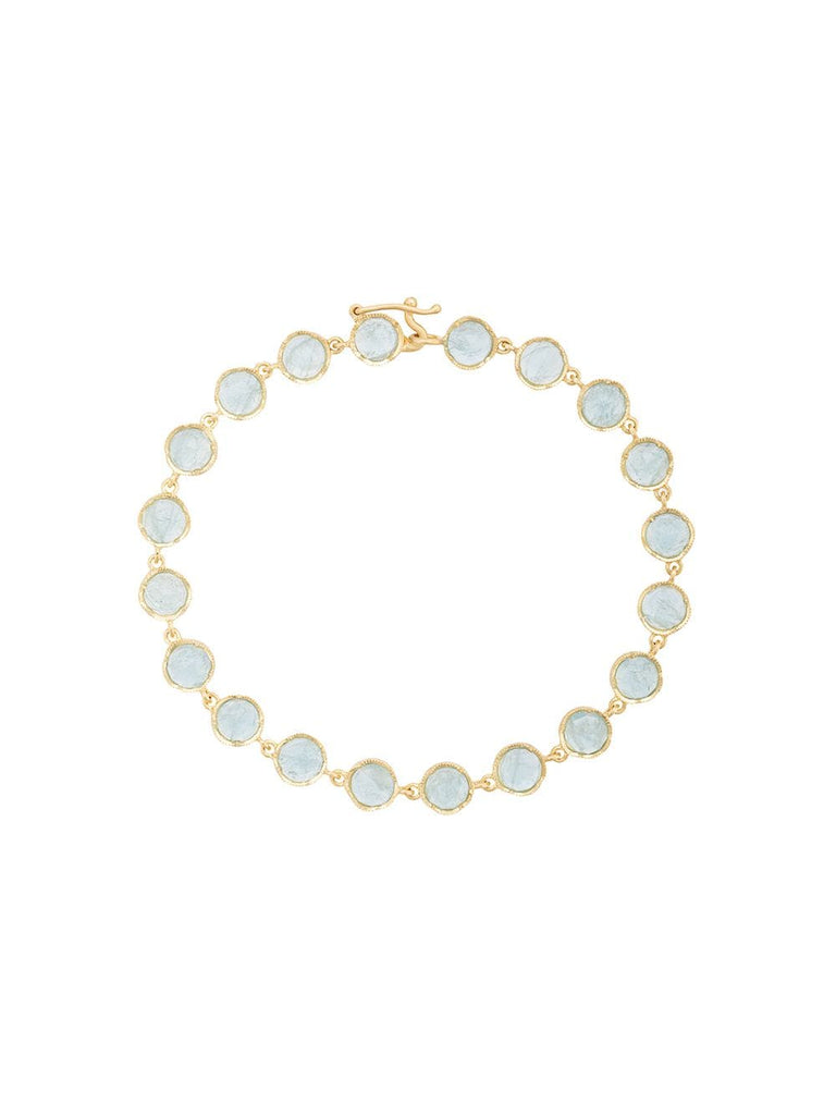 18kt yellow gold aquamarine bracelet