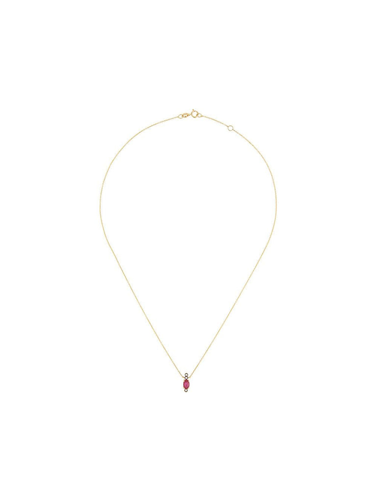 18kt ruby stone necklace