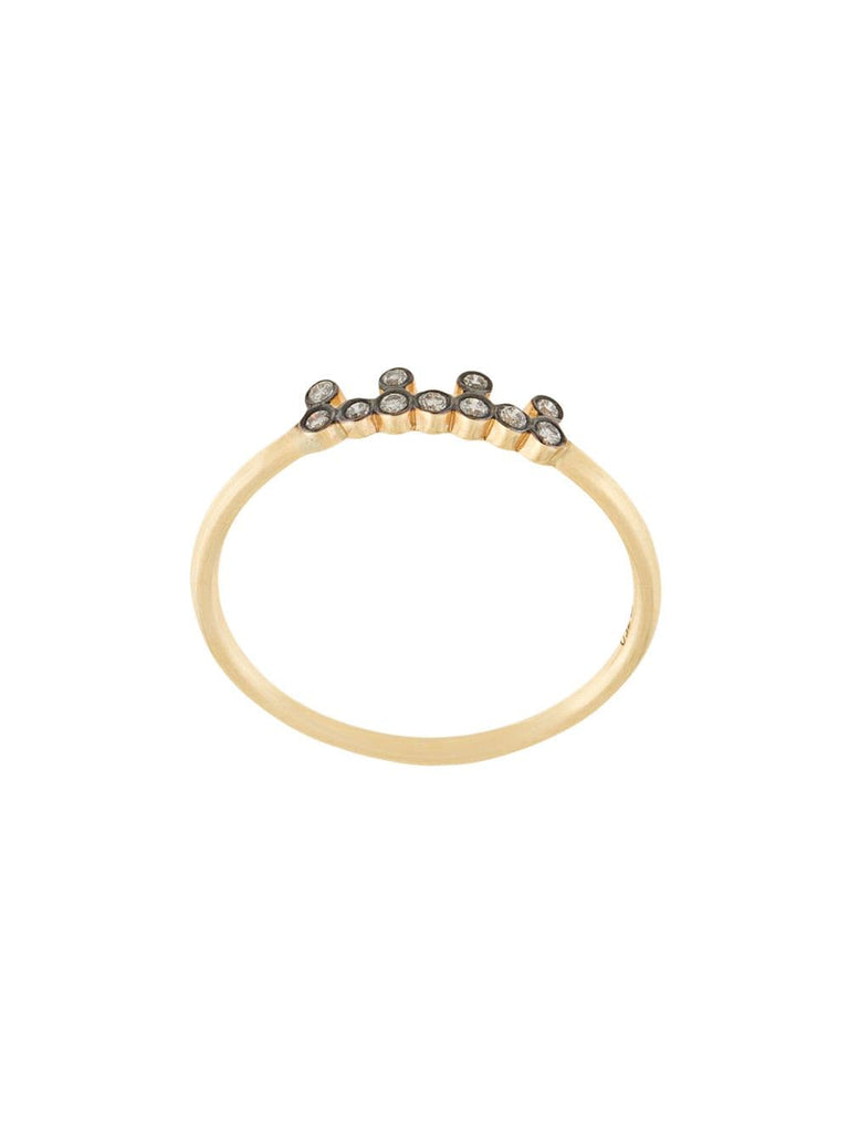 18kt black diamond ring