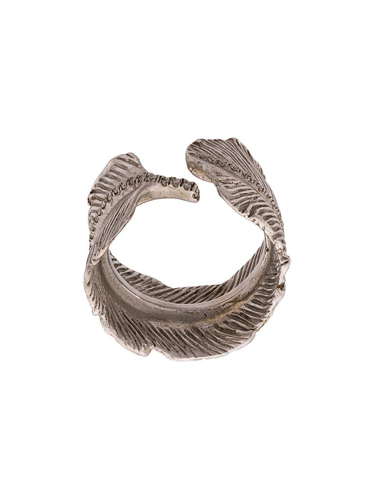 14K Feather ring