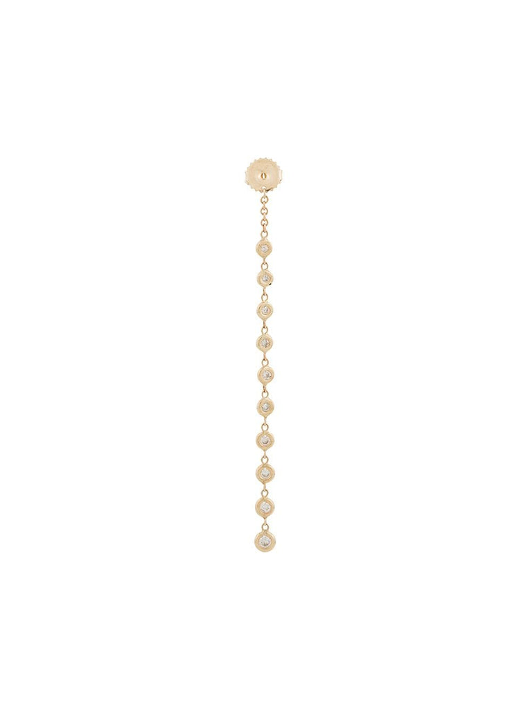 18kt yellow gold 10 Diamond earring back