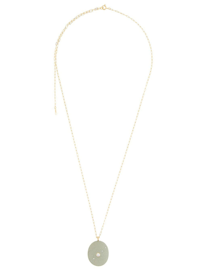 18kt yellow gold LUME pebble necklace