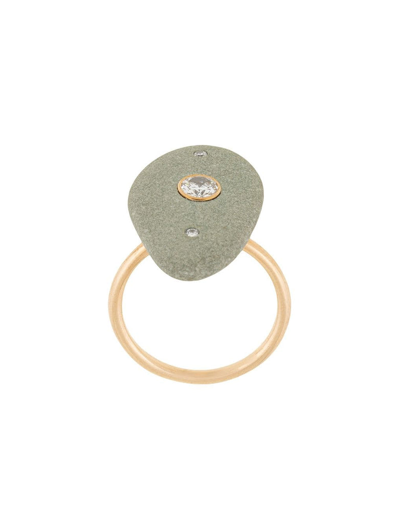 18kt yellow gold Aravalli pebble diamond ring