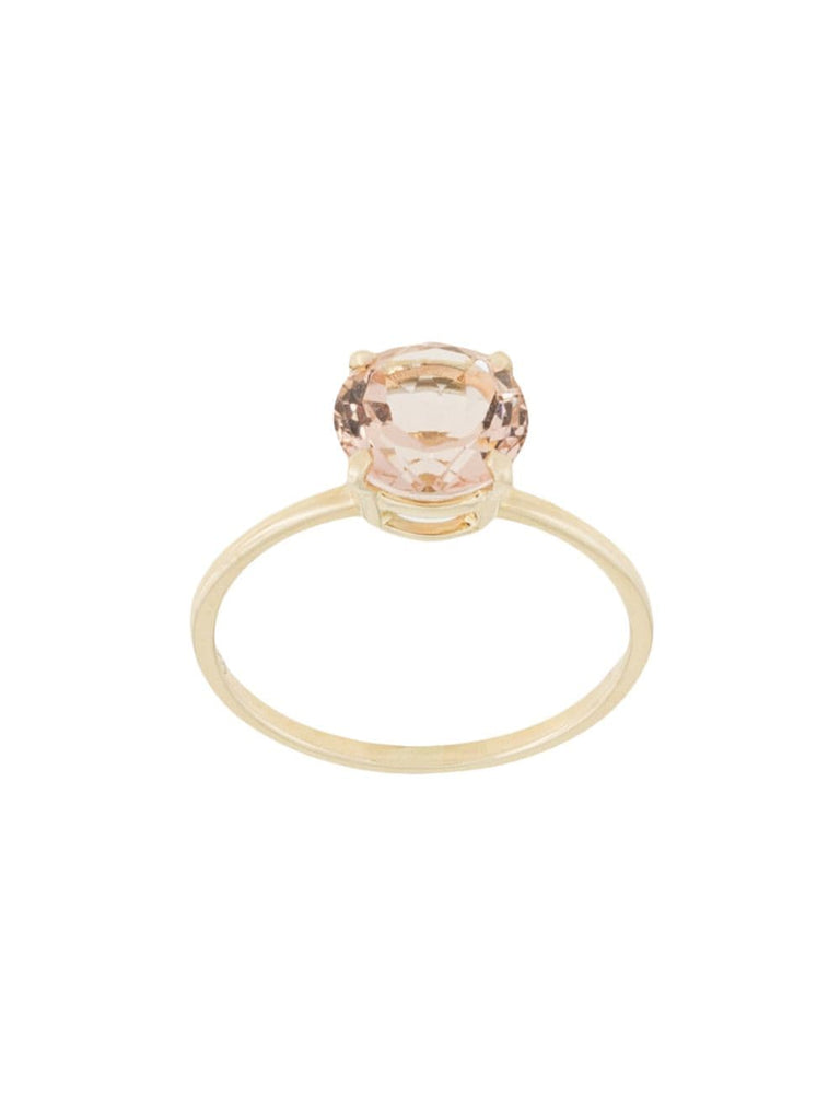 14kt yellow gold precious morganite ring