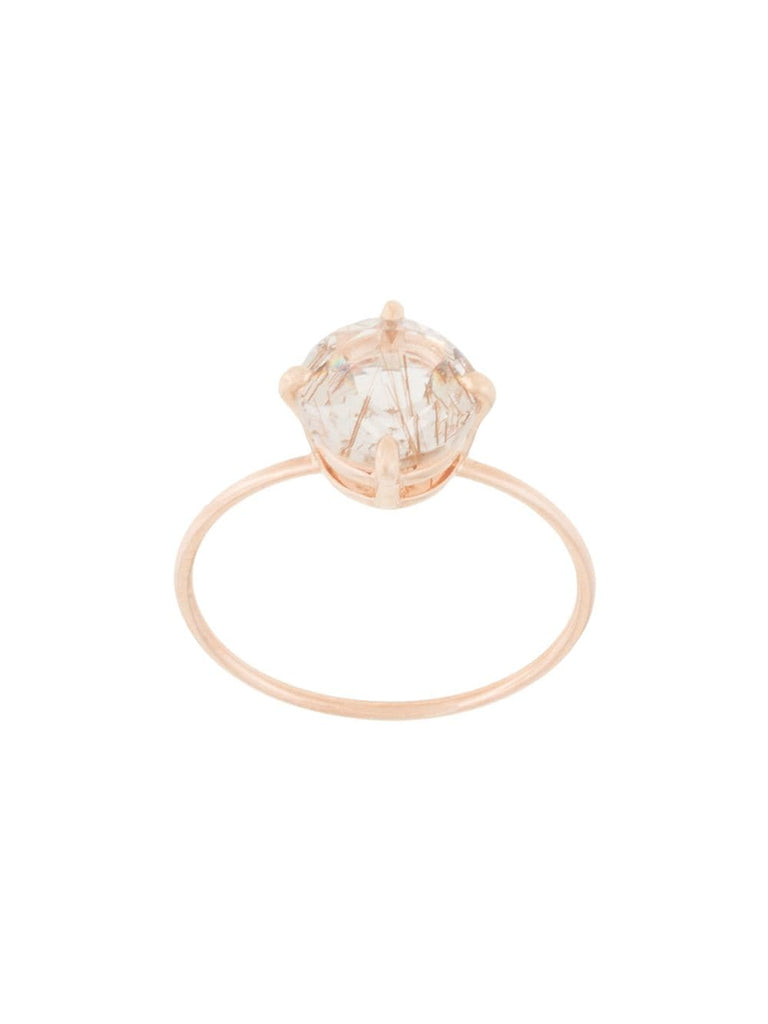 9kt rose gold rutilated quartz ring