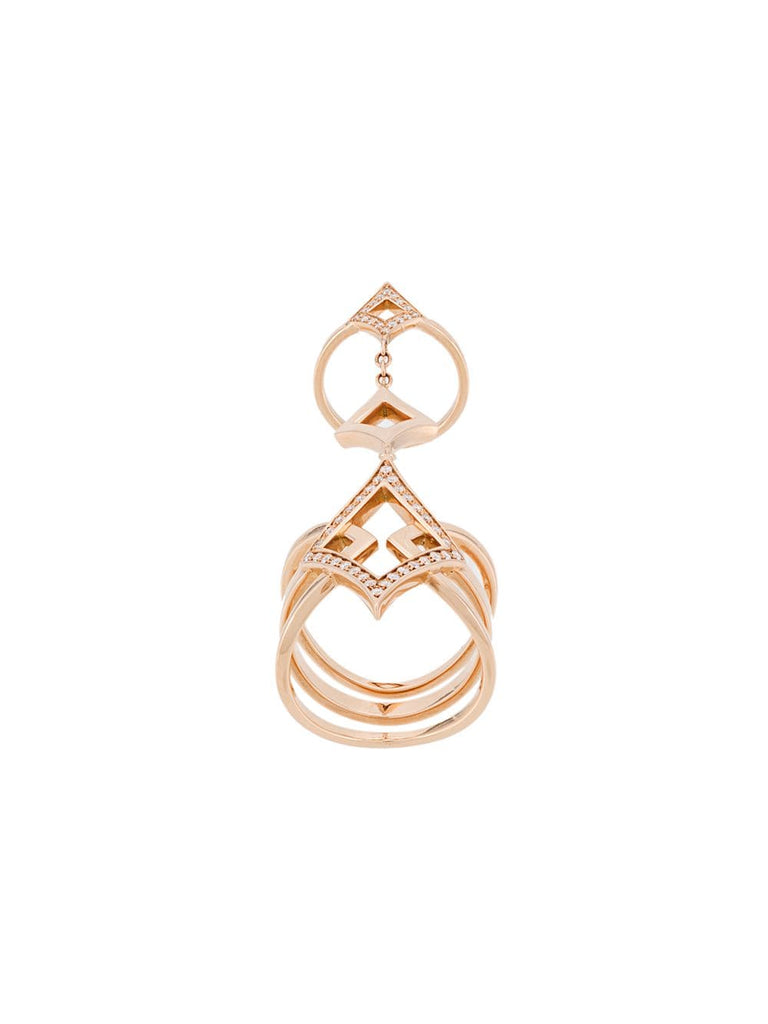 18kt rose gold oneness diamond ring