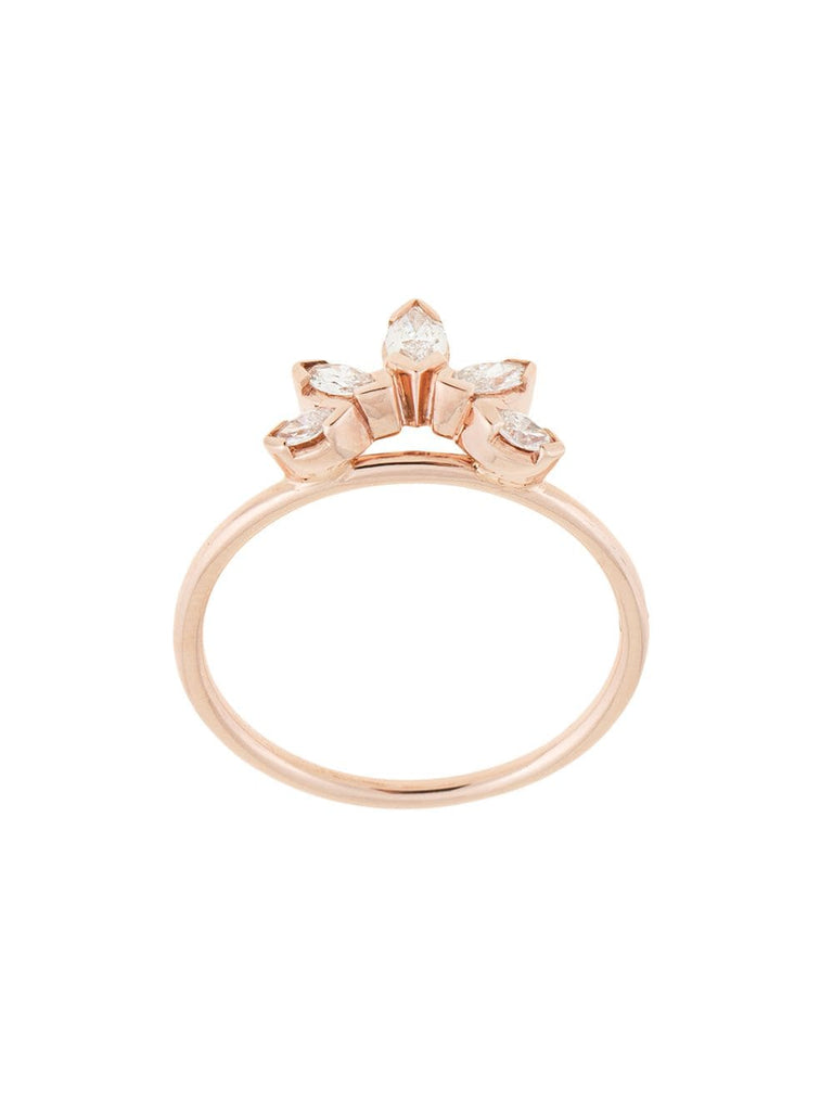 14kt rose gold Diamond Sun ring