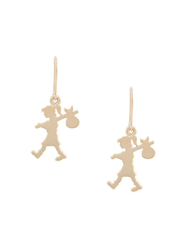 9kt gold Runaway Girl earrings