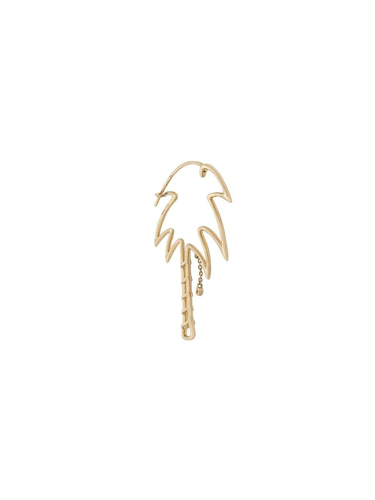 9kt gold and diamond Palm Tree earring