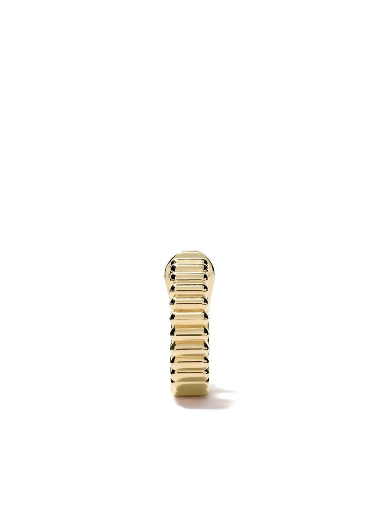 18kt yellow  gold Quatre Grosgrain single hoop earring