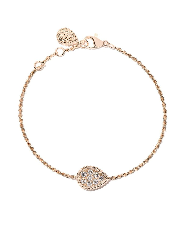 18kt rose gold Serpent Bohème diamond bracelet