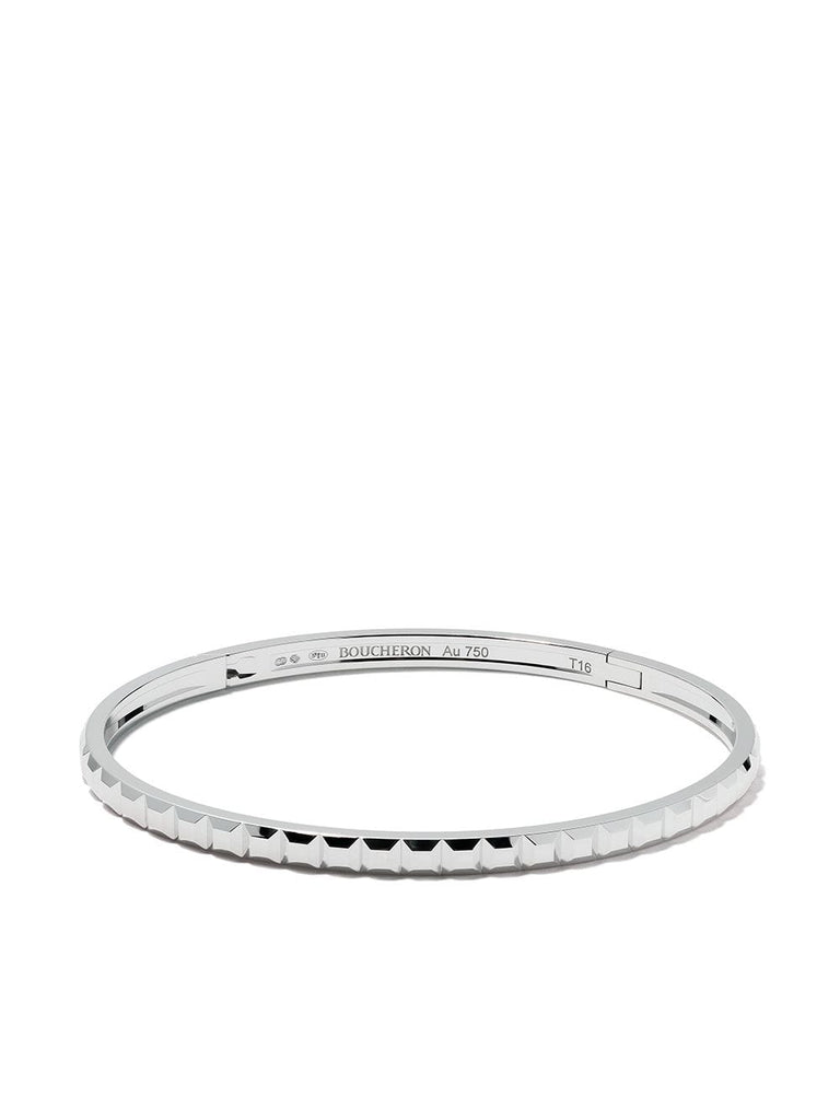 18kt white gold Quatre Clou de Paris bangle