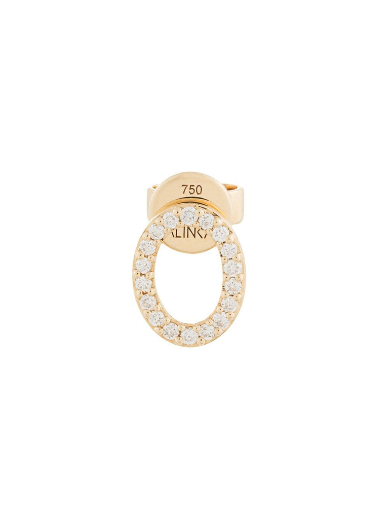 18kt yellow gold CLOUD diamond stud