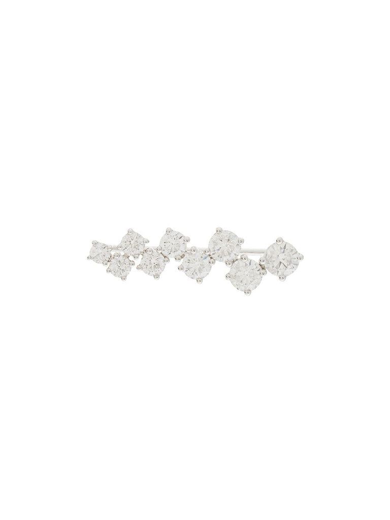 18kt white gold EVA diamond ear cuff