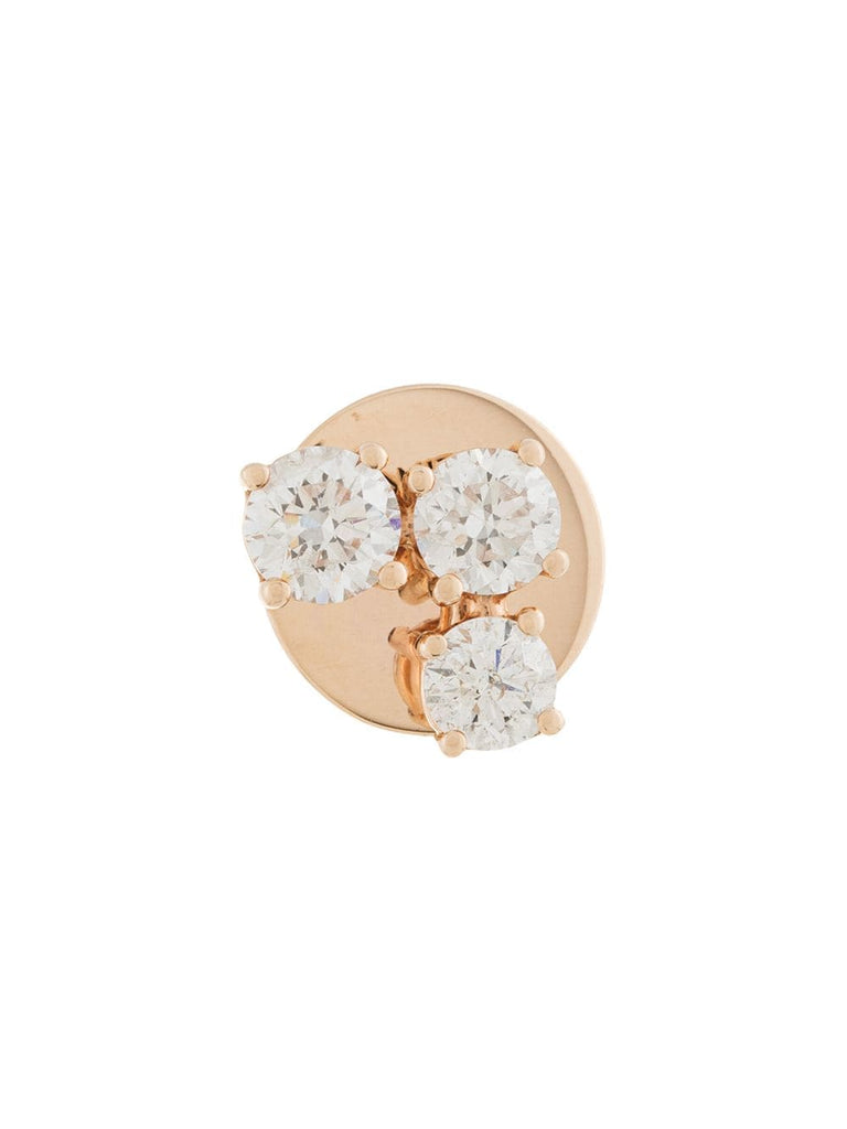 18kt rose gold EVA diamond stud