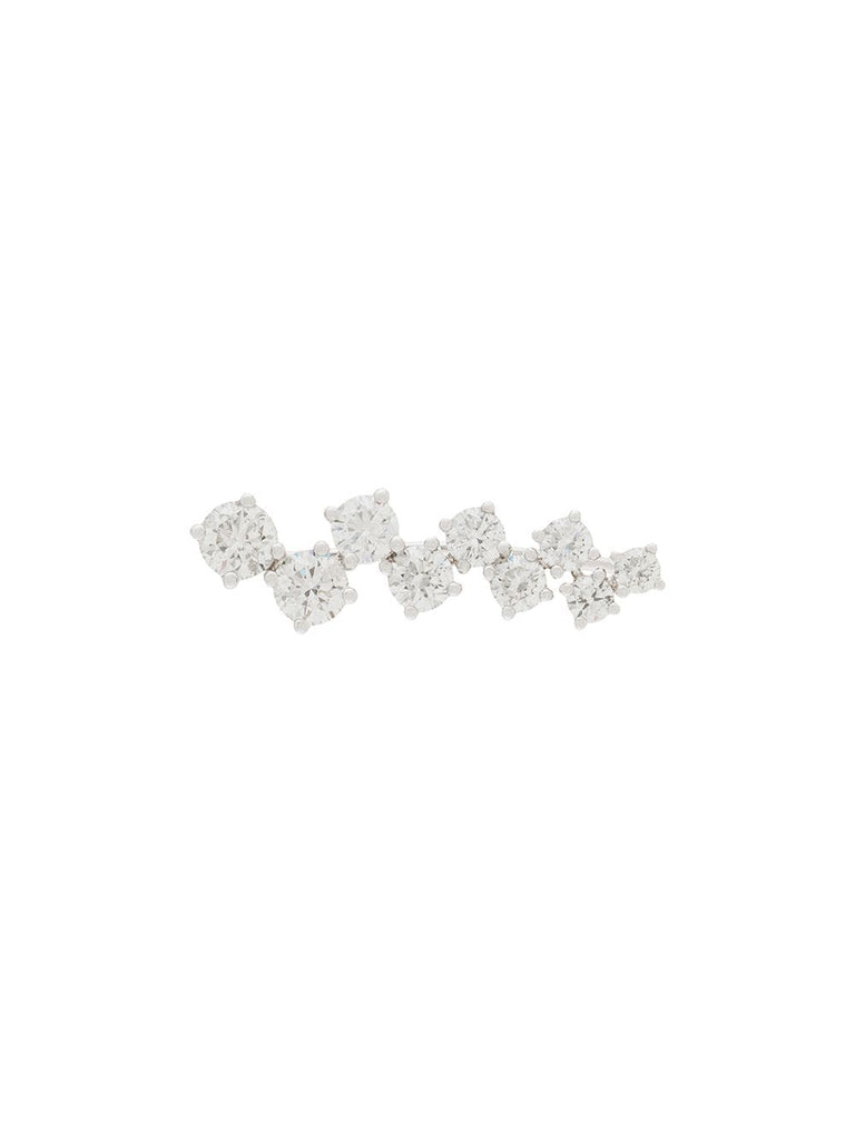 18kt white gold EVA diamond ear cuff