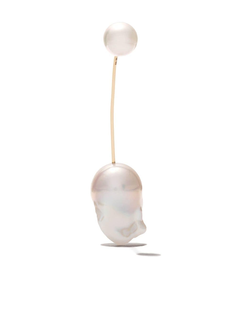 14kt yellow gold Elipse Venus pearl earring