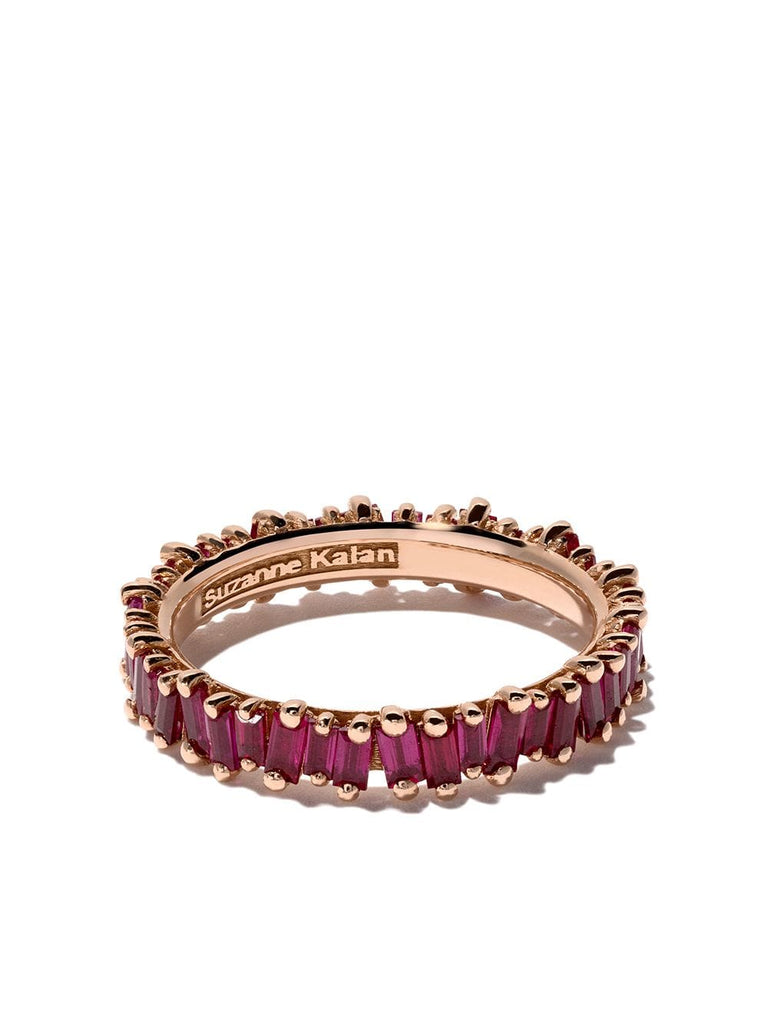 18kt rose gold and ruby Classic Fireworks eternity band