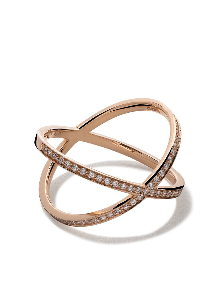 18kt rose gold and diamond Coachella ring