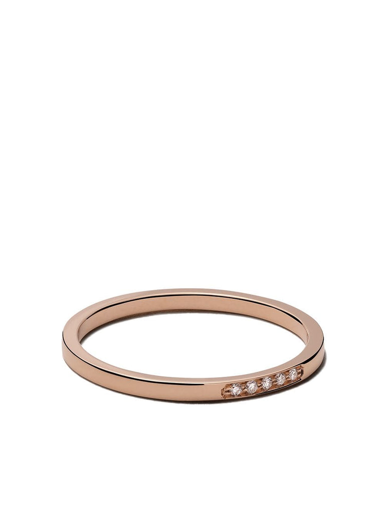 18kt rose gold and diamond mini Medellin ring