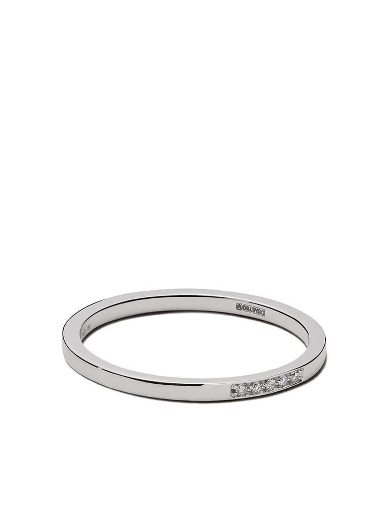 18kt white gold and diamond mini Medellin ring