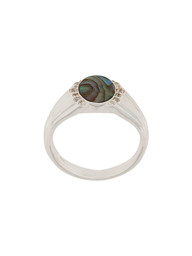 Abalone Luna Signet ring