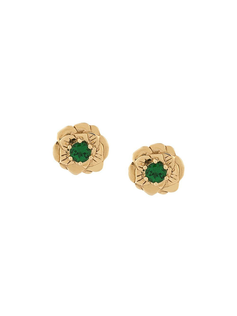 18kt gold tsavorite Bouquet earrings