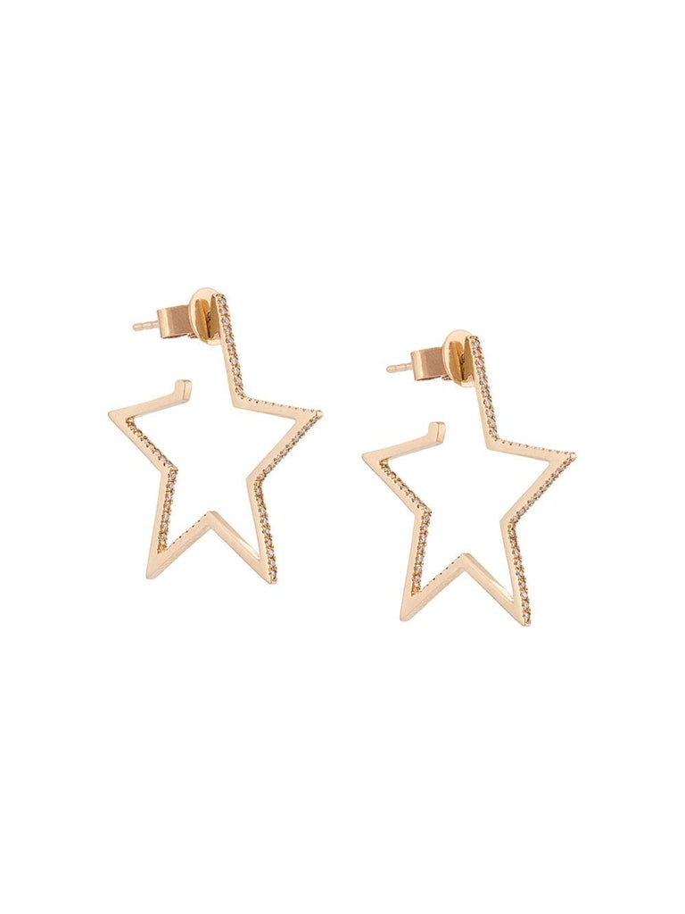 Lucky Star hoop earrings