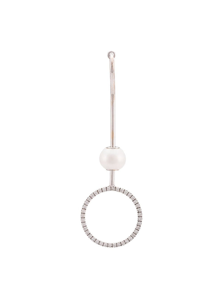 pearl hoop earring