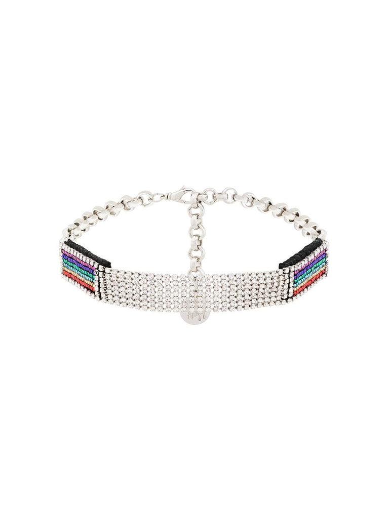 Shine rainbow crystal choker