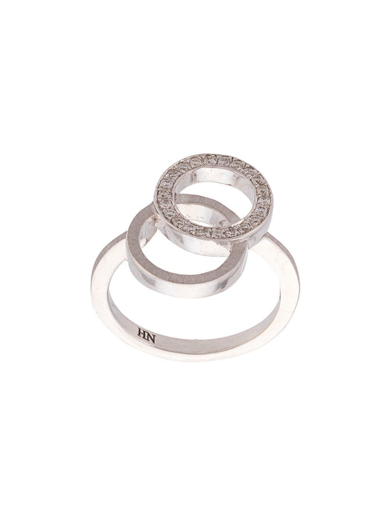 stud detail layered ring