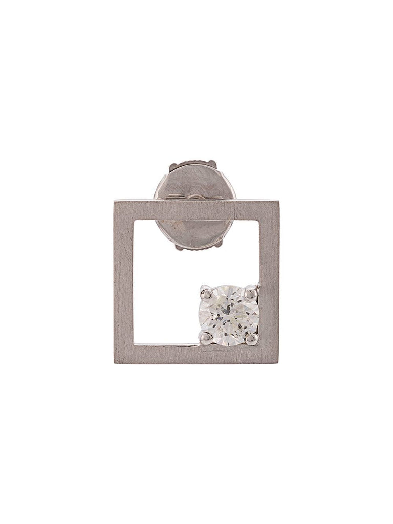 square stud detail earrings