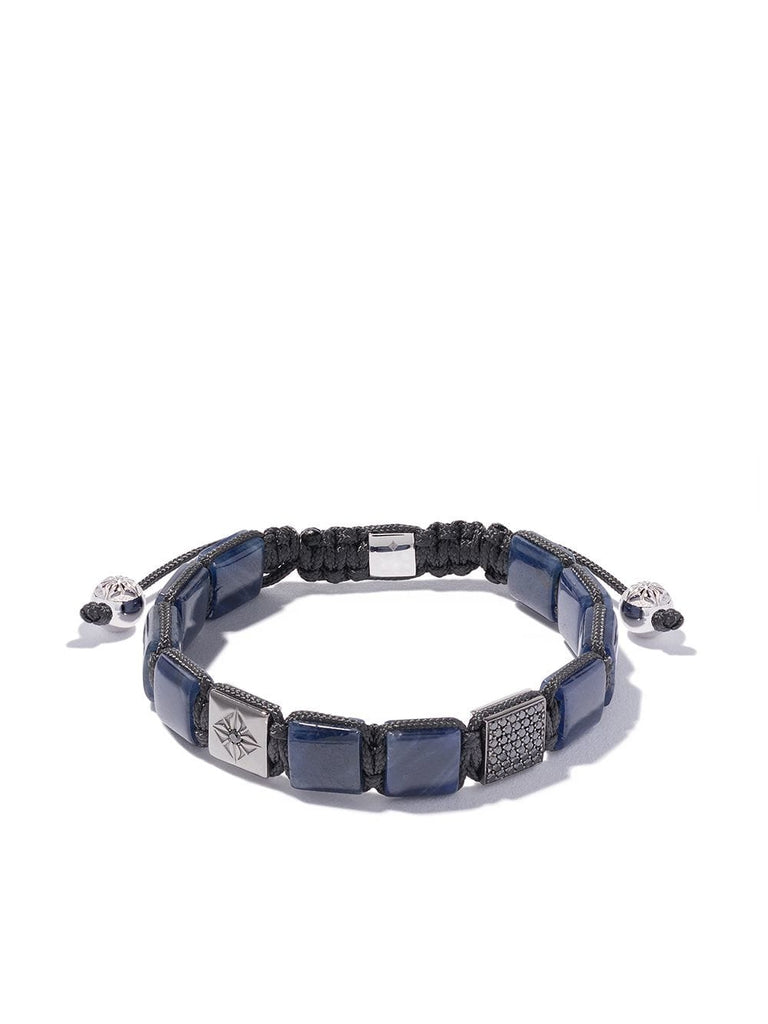 18kt white & black gold, sapphire and diamond Lock bracelet