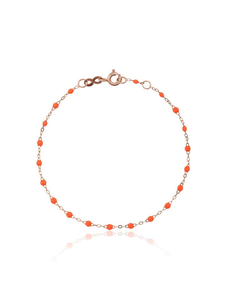 orange RG bead rose gold bracelet