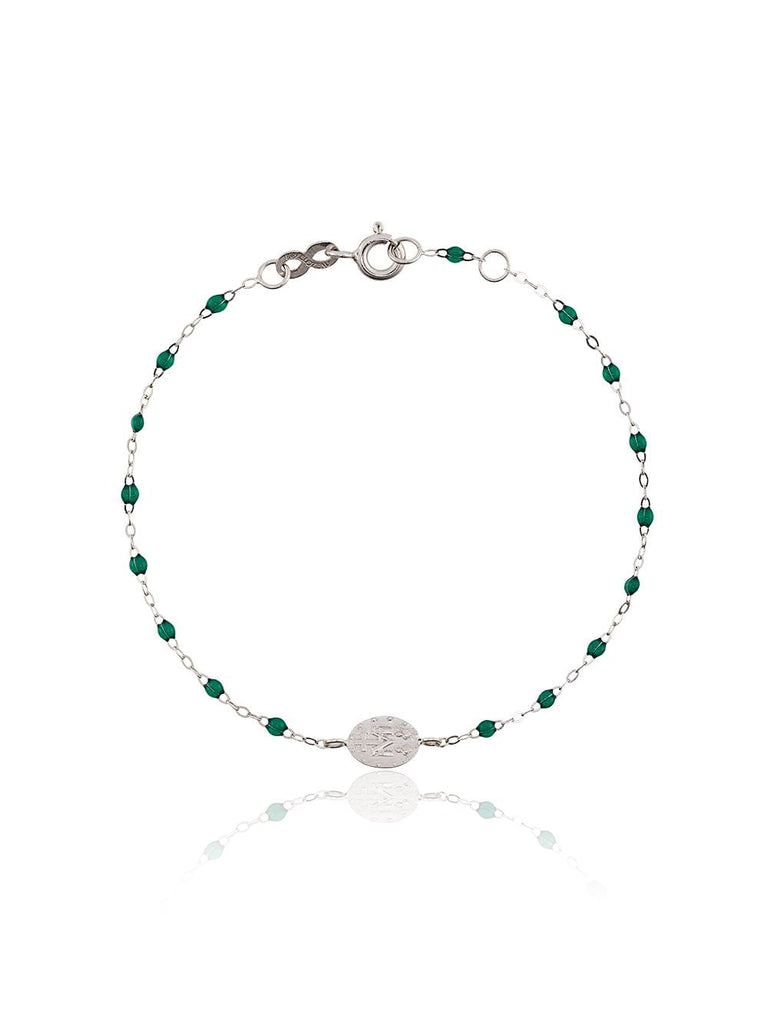 green madone diamond and white gold bracelet