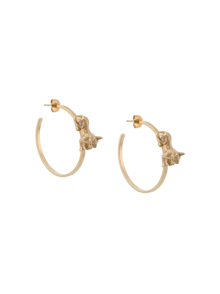 Anubis diamond hoops