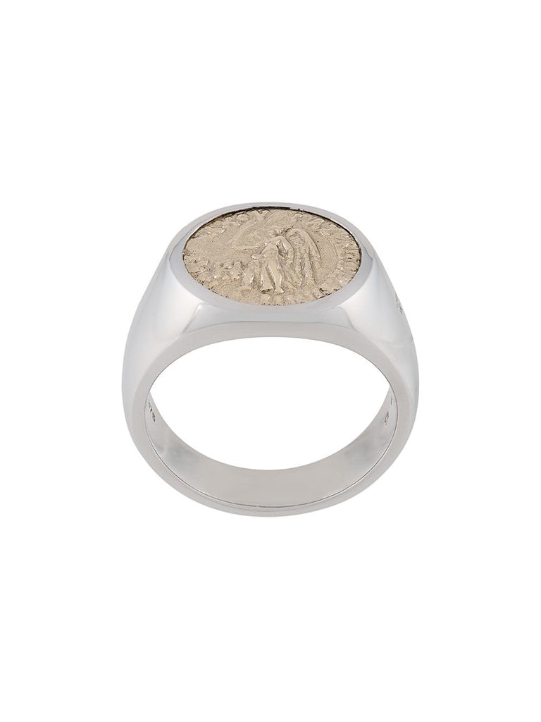 antique coin cocktail ring