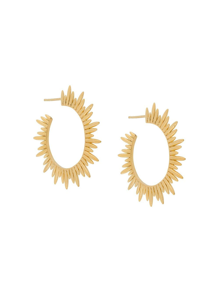 sunrays hoop earrings