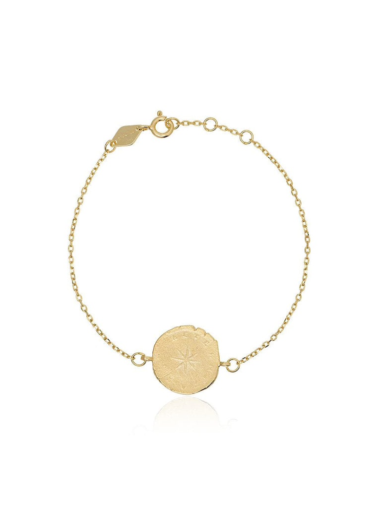 From Paris 18K gold-plated silver chain bracelet